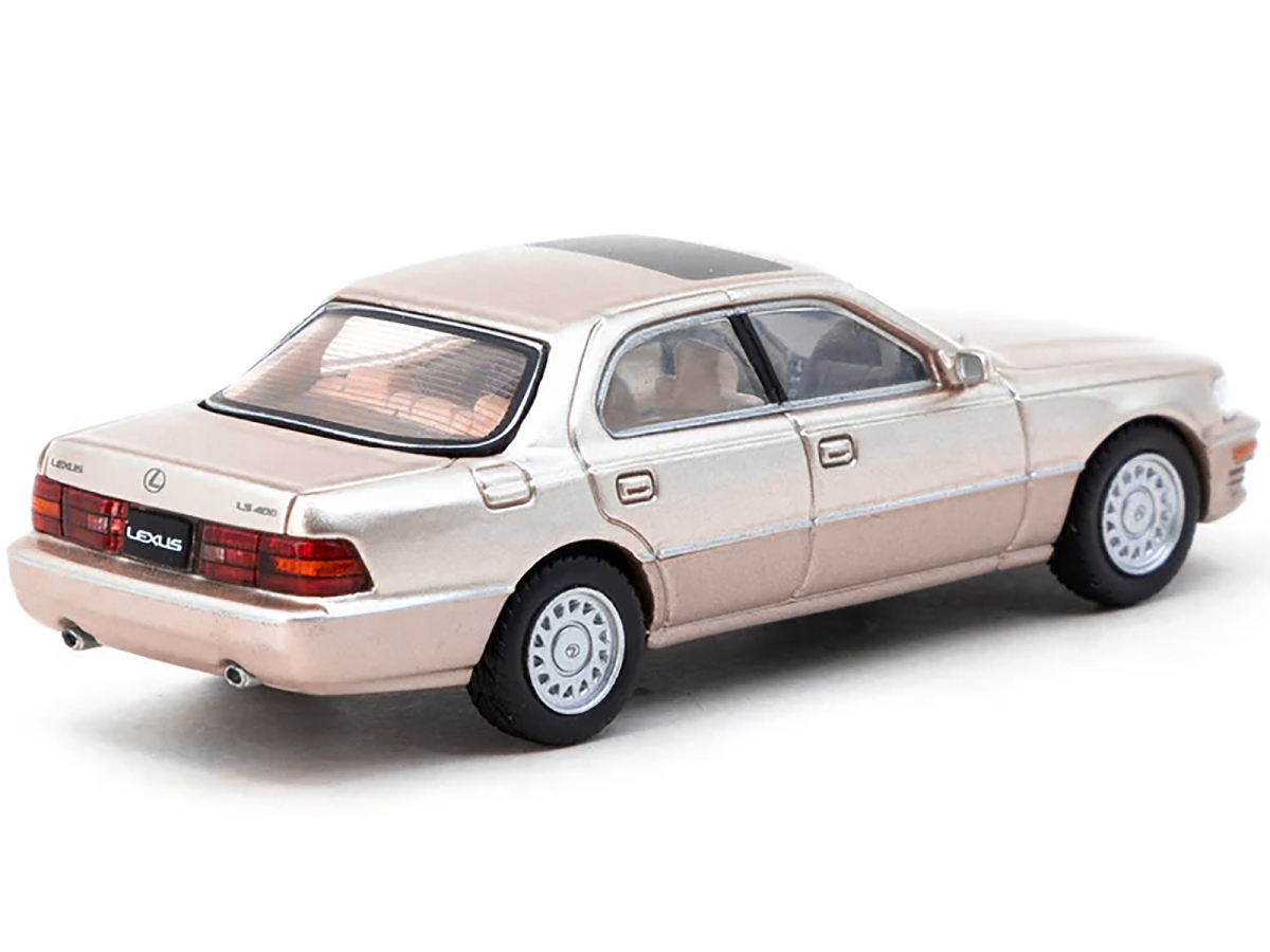 Picture of Tarmac Works T64G-082-GO Lexus LS400 UCF10 Right Hand Drive Champagne Beige Metallic Global64 Series 1-64 Scale Diecast Model Car