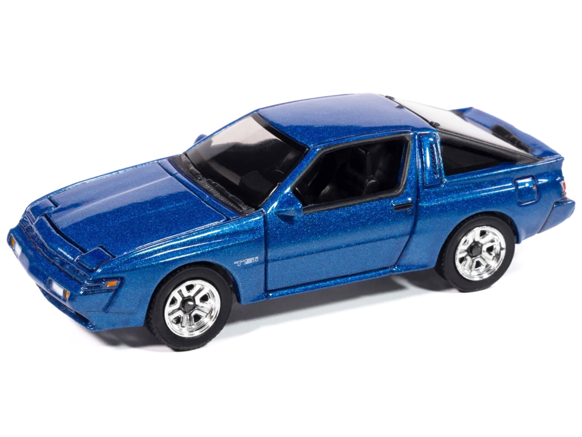 Autoworld 64502-AWSP187A 1988 Chrysler Conquest TSi Bright Blue Metallic Modern Muscle Series 1-64 Scale Diecast Model Car
