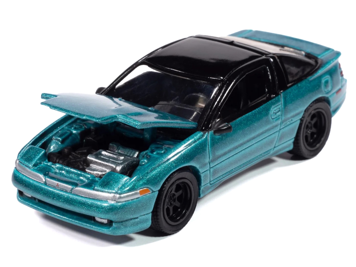 1991 Mitsubishi Eclipse GSX - Tennessee Blue Metallic - 1:64 Scale Diecast Model