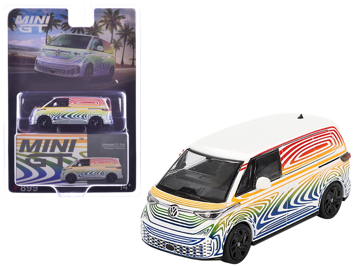 MGT00899 Volkswagen ID. Buzz Van Prototype Rainbow Limited Edition 1-64 Scale Diecast Model Car