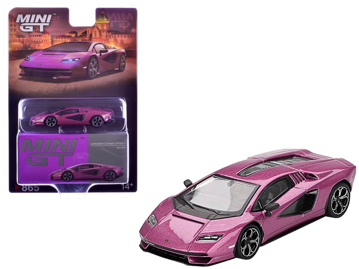 MGT00865 Lamborghini Countach LPI 800-4 Viola 30th Metallic Limited Edition 1-64 Scale Diecast Model Car