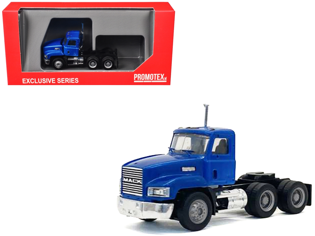 015264BL Mack 603 Short Day Cab Blue Metallic 1-87 HO Scale Plastic Model Car