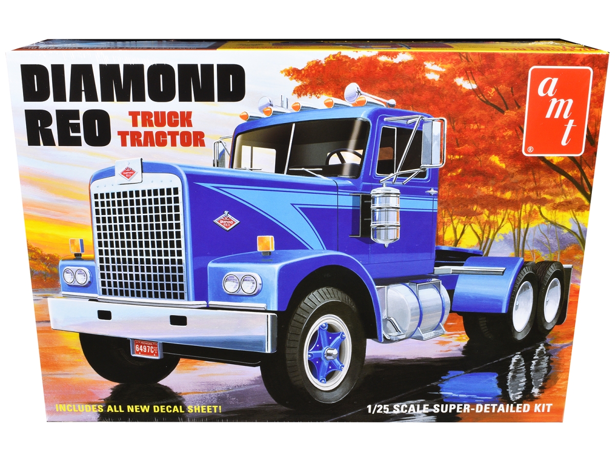 1500 Skill 3 Diamond Reo Truck Tractor 1-25 Scale Model Kit