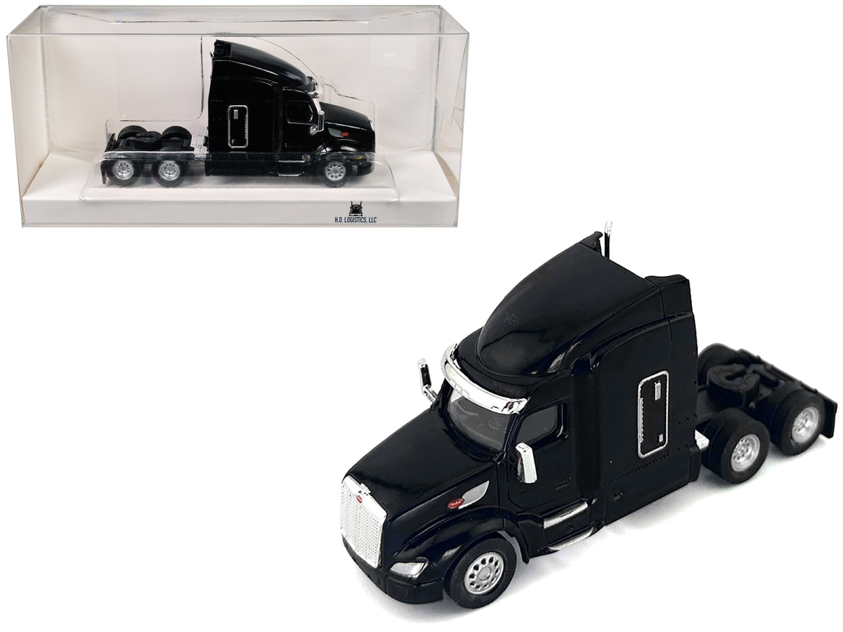 HL-57909 Peterbilt 579 Sleeper Cab Black 1-87 HO Scale Plastic Model Car