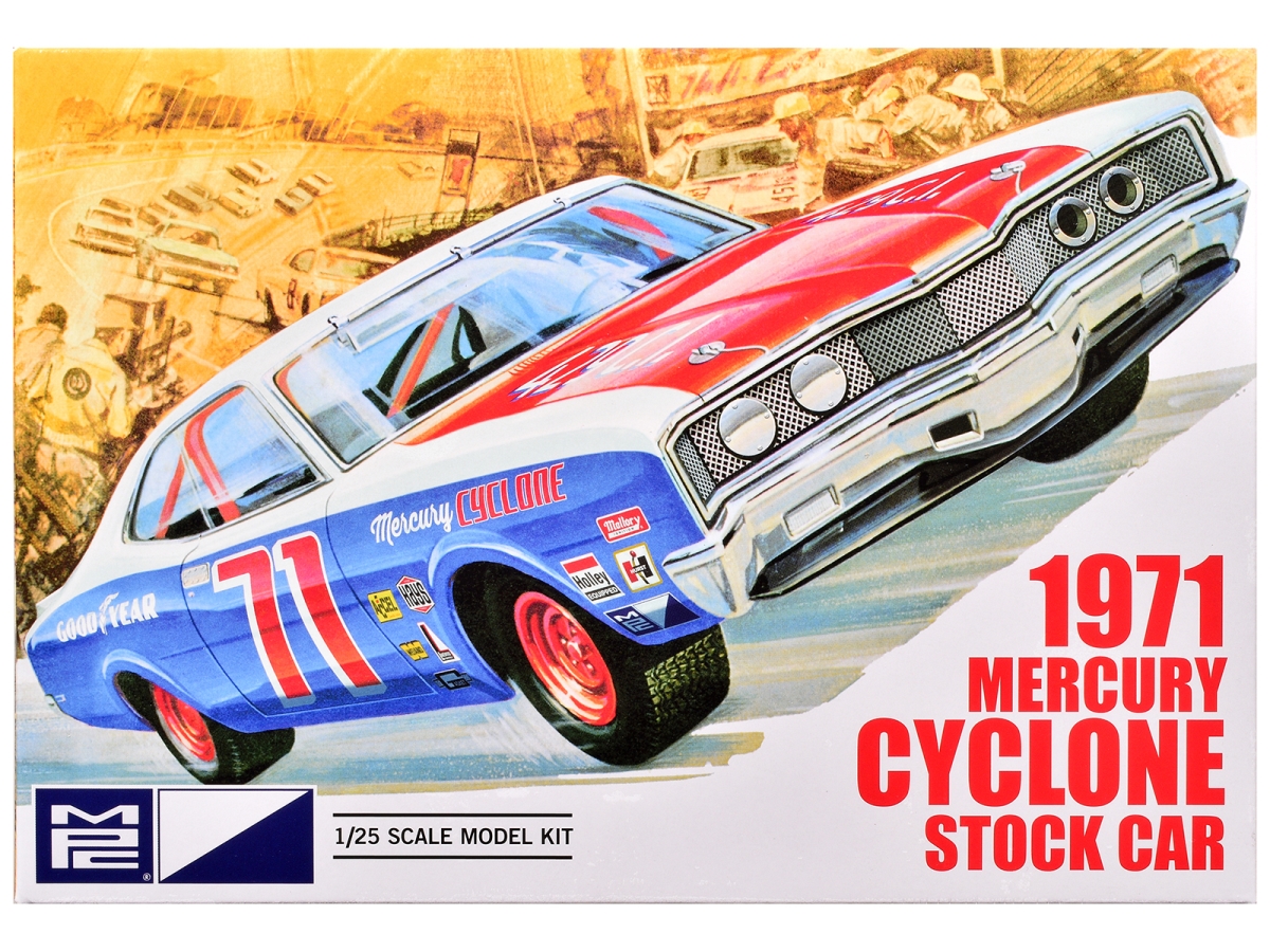 Mpc Skill 2 Model Kit 1971 Mercury Cyclone Stock Car 1/25 Plastic Model
