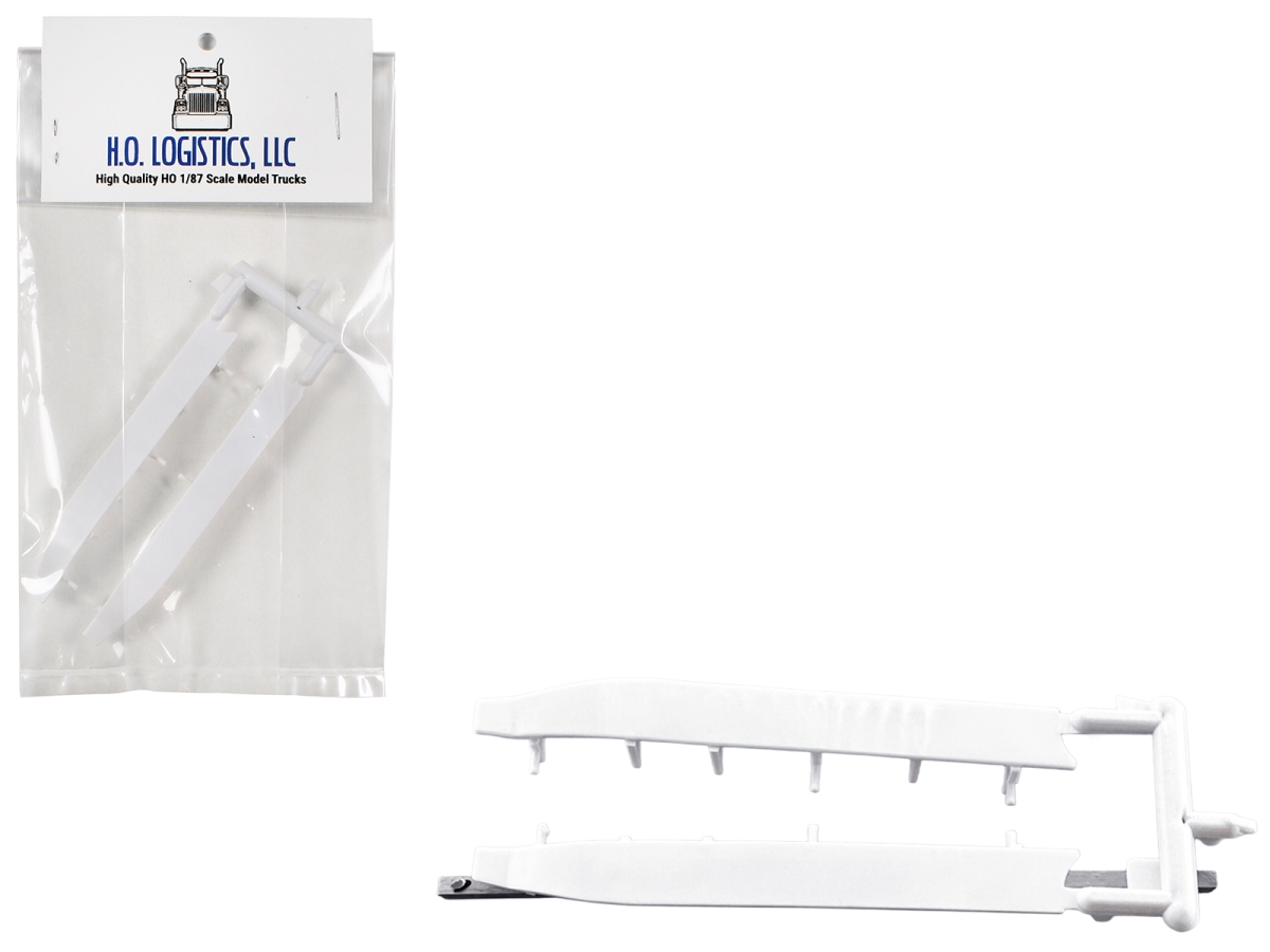 HL-53093 Trailer Wind Skirts for 53 Dry Vans White 1-87 HO Scale Plastic Model Car