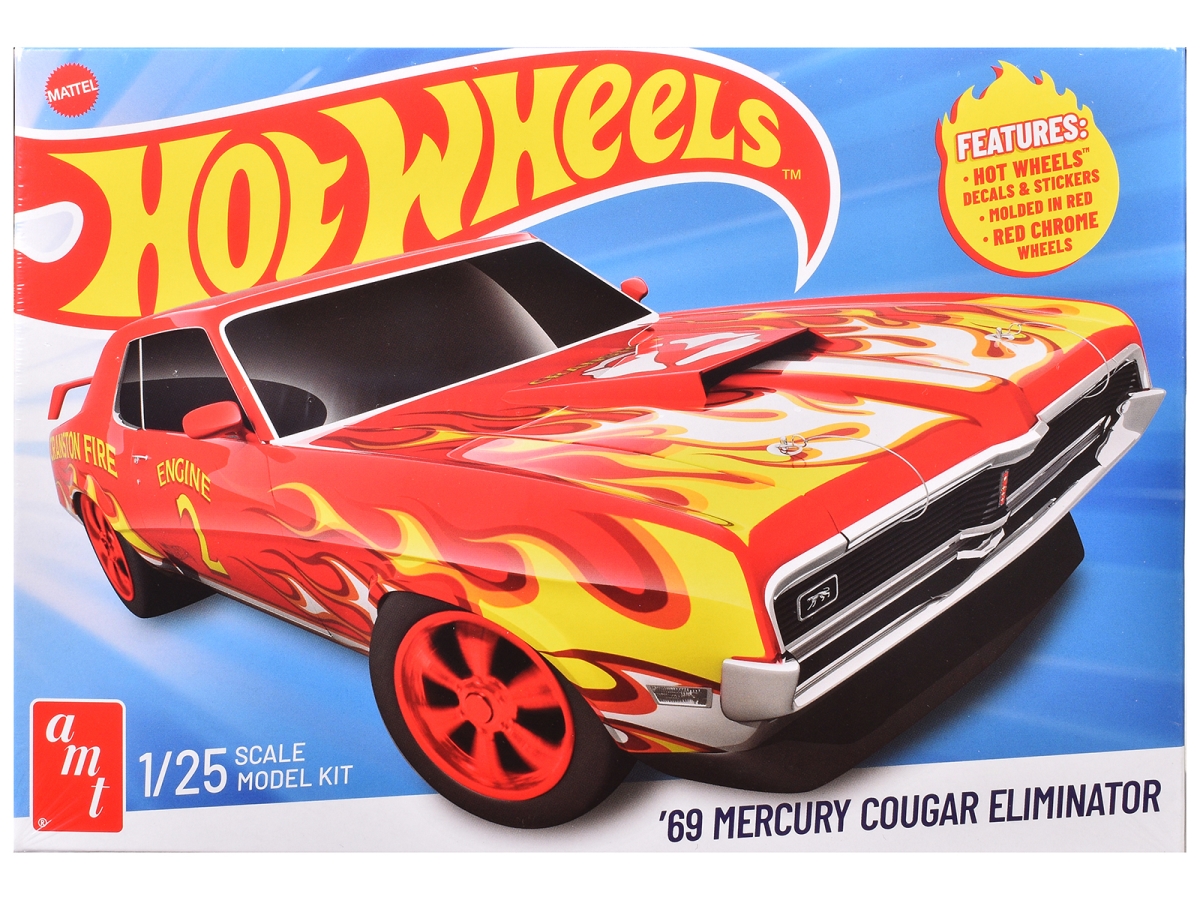 1527 Skill 2 1969 Mercury Cougar Eliminator Hot Wheels 1-25 Scale Model Car Kit