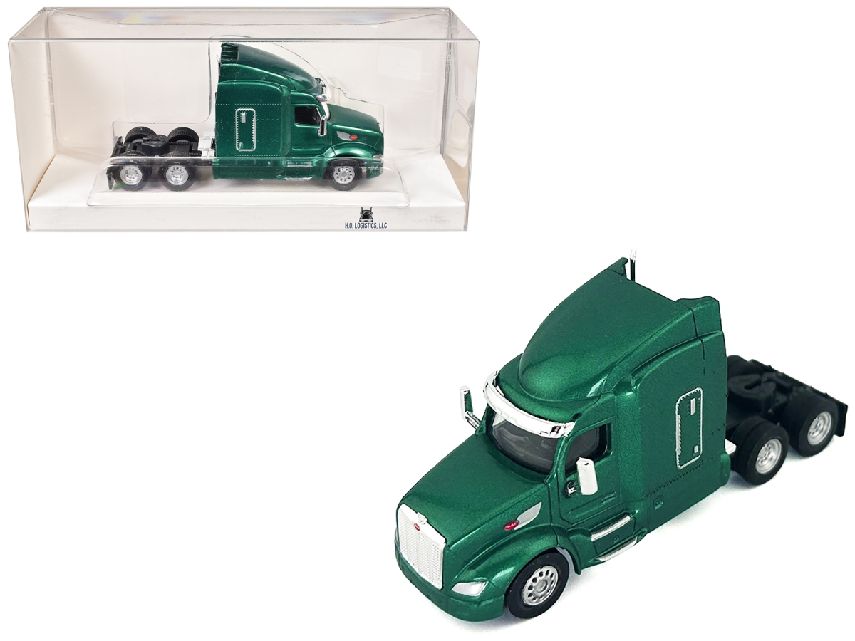 HL-57905 Peterbilt 579 Sleeper Cab Green Metallic 1-87 HO Scale Plastic Model Car