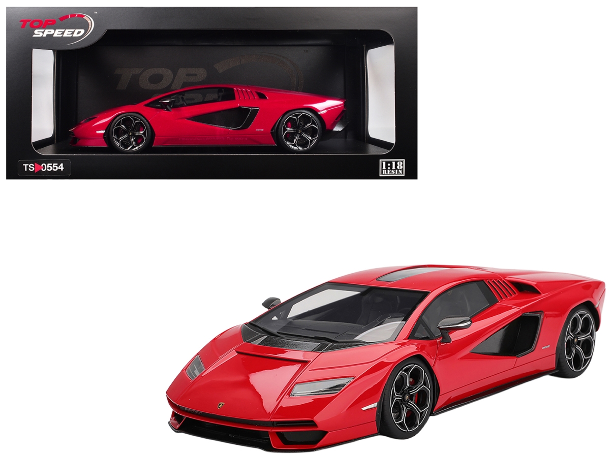 TS0554 Lamborghini Countach LPI 800-4 Rosso Mars Red 1-18 Scale Model Car