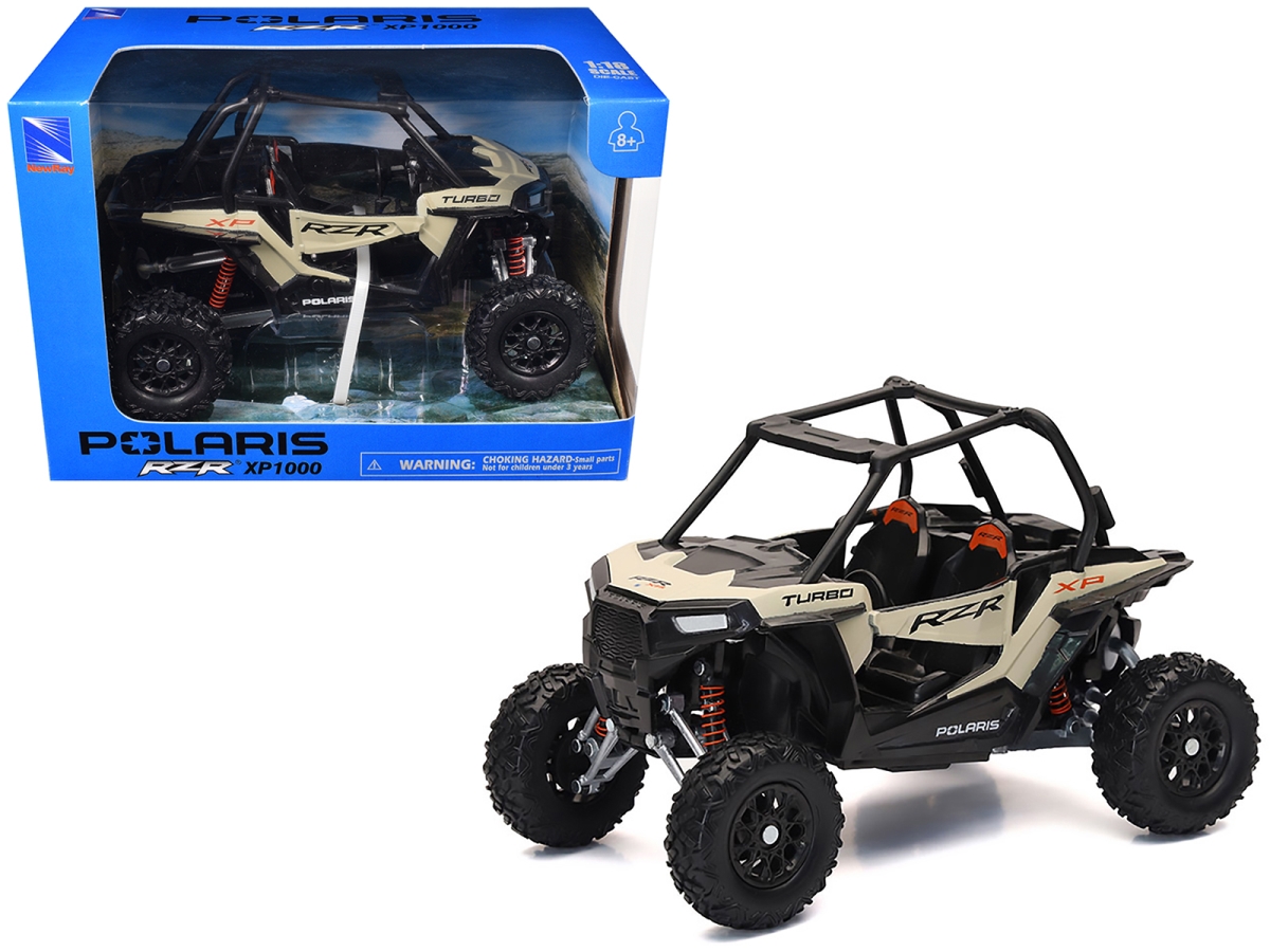 Ray 57593E Polaris RZR XP 1000 Dune Buggy Sand Metallic 1-18 Scale Diecast Model