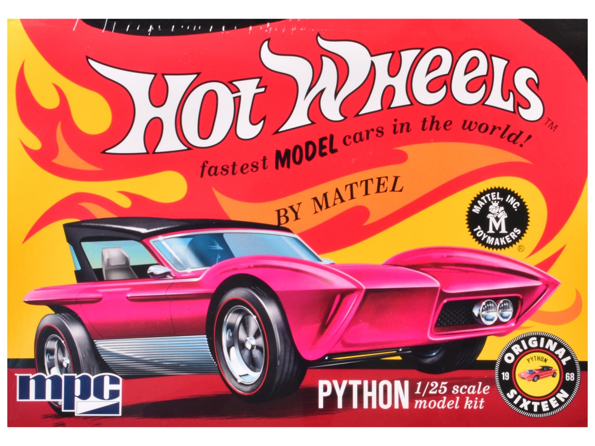 1034 Skill 2 Model Kit Python Car Hot Wheels 1-25 Scale Model