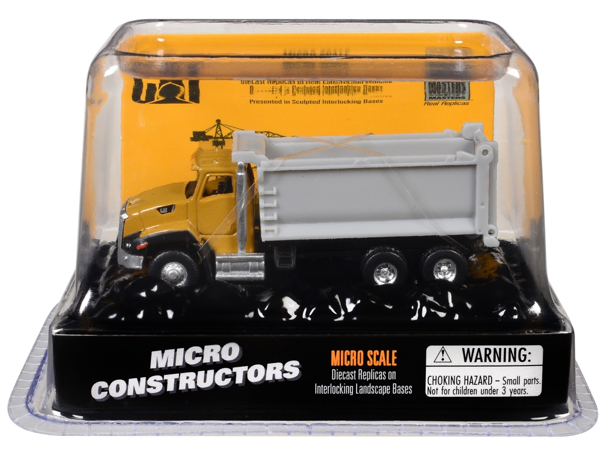 84522CS CAT Caterpillar CT660 Dump Truck Yellow Micro-Constructor Series Diecast Model