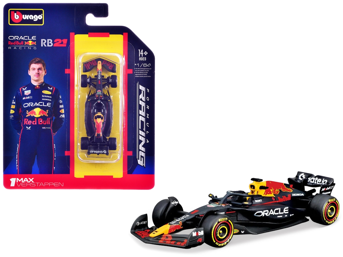 B 58003MV Red Bull Racing RB21 No.1 Max Verstappen Formula One F1 World Championship 2025 Formula Racing Series 1-64 Scale Diecast Model Car