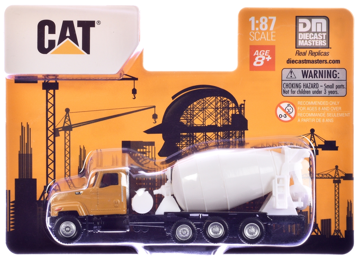 84664CS CAT Caterpillar CT681 Concrete Mixer Yellow 1-87 HO Scale Diecast Model