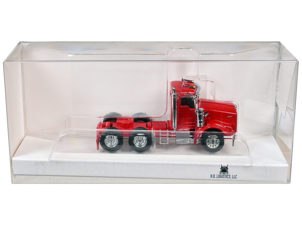 HL-80008 Kenworth T800 Day Cab Red 1-87 HO Scale Plastic Model Car