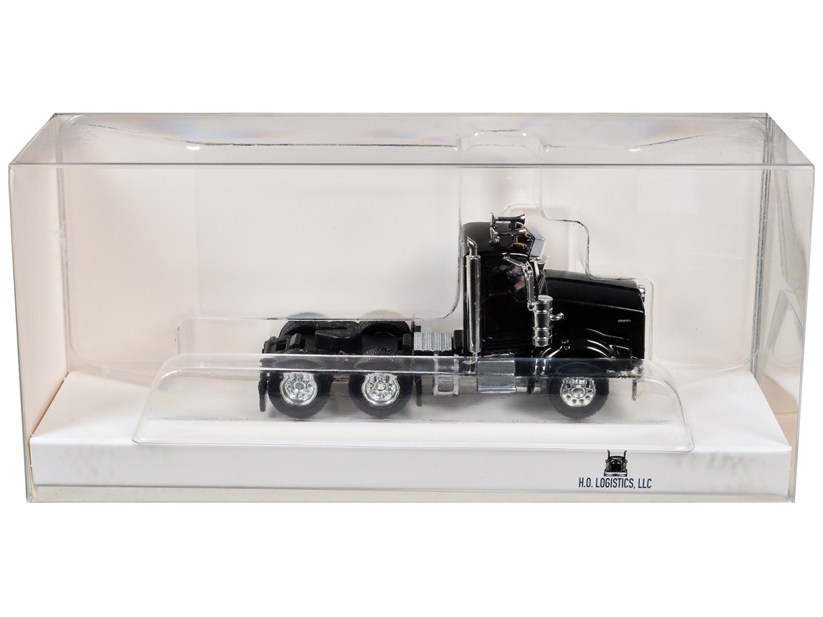 HL-80009 Kenworth T800 Day Cab Black 1-87 HO Scale Plastic Model Car