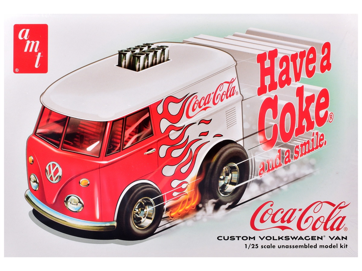 1518 Skill 2 Model Kit Volkswagen Van Show Rod Coca-Cola 1-25 Scale Model