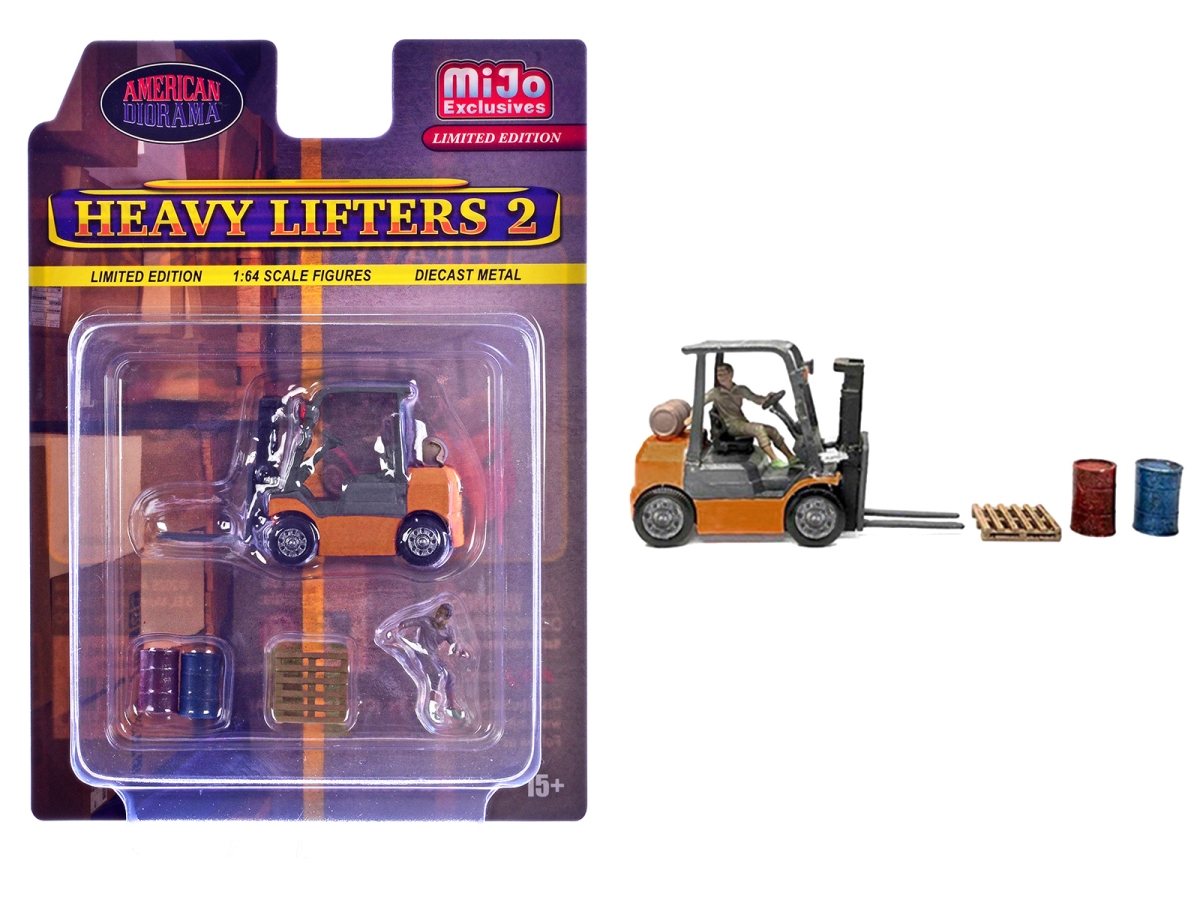 AD-2434MJ Heavy Lifters 2 Diecast Set Limited Edition for 1-64 Scale Models - 4 Piece