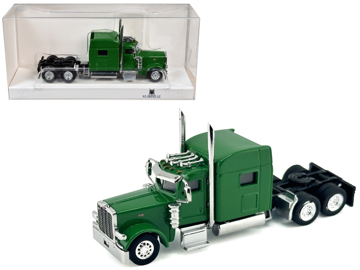 HL-38905 Peterbilt 389 Truck Tractor with Sleeper Cab Green 1-87 Scale HO Scale Plastic Model Car