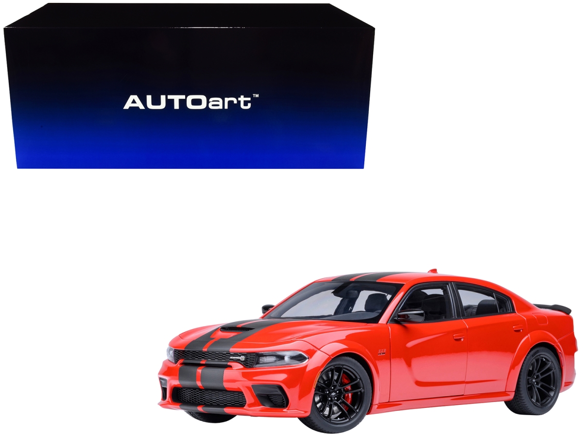 71759 Dodge Charger Scat Pack Widebody Torred with Carbon Stripes 1-18 Scale Model Car