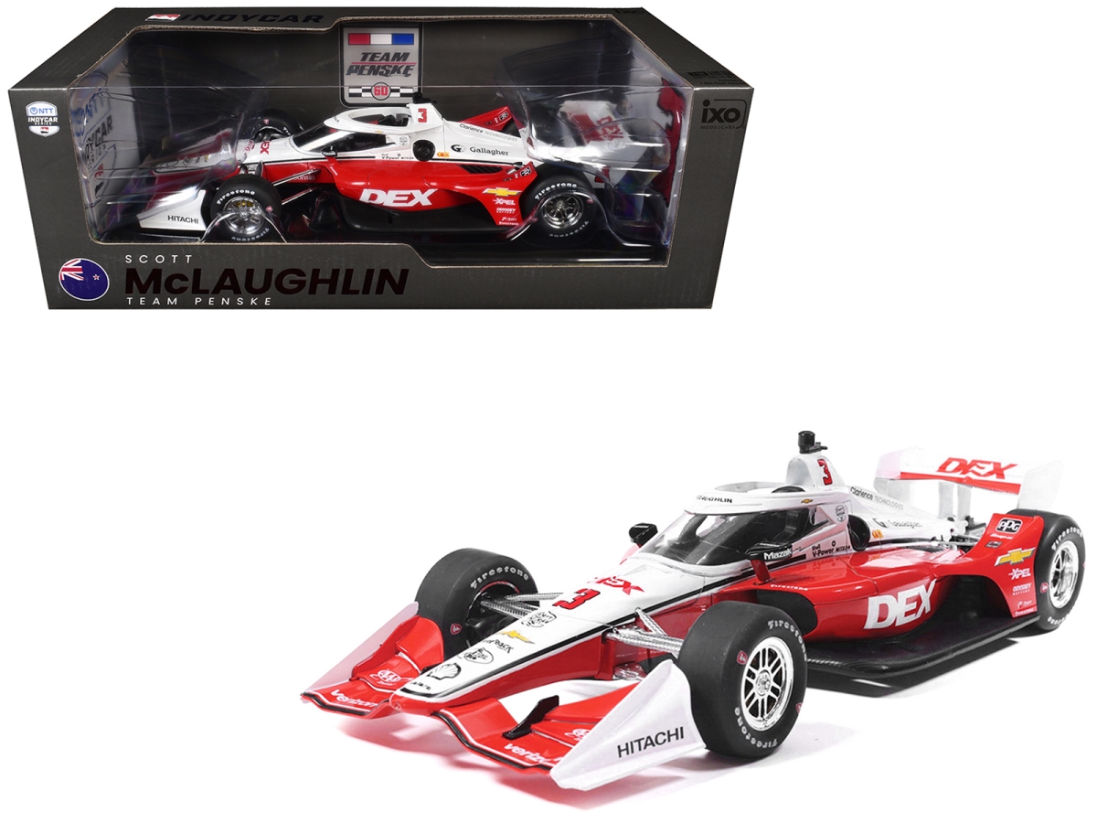 IND18038 Dallara IndyCar No.3 Scott McLaughlin DEX Team Penske Road Course Configuration NTT IndyCar Series 2026 1-18 Scale Diecast Model Car