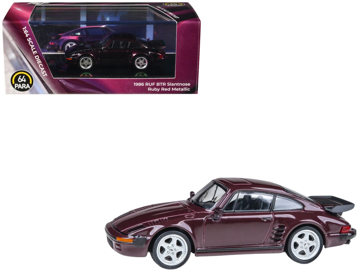 PA-55547 1986 RUF BTR Slantnose Ruby Red Metallic 1-64 Scale Diecast Model Car