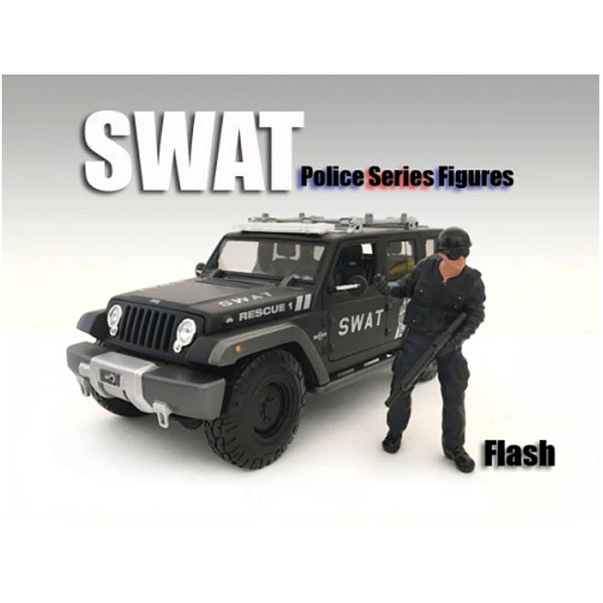 Picture of American Diorama 77419 1 by 18 Scale SWAT Team Flash Figure for Models