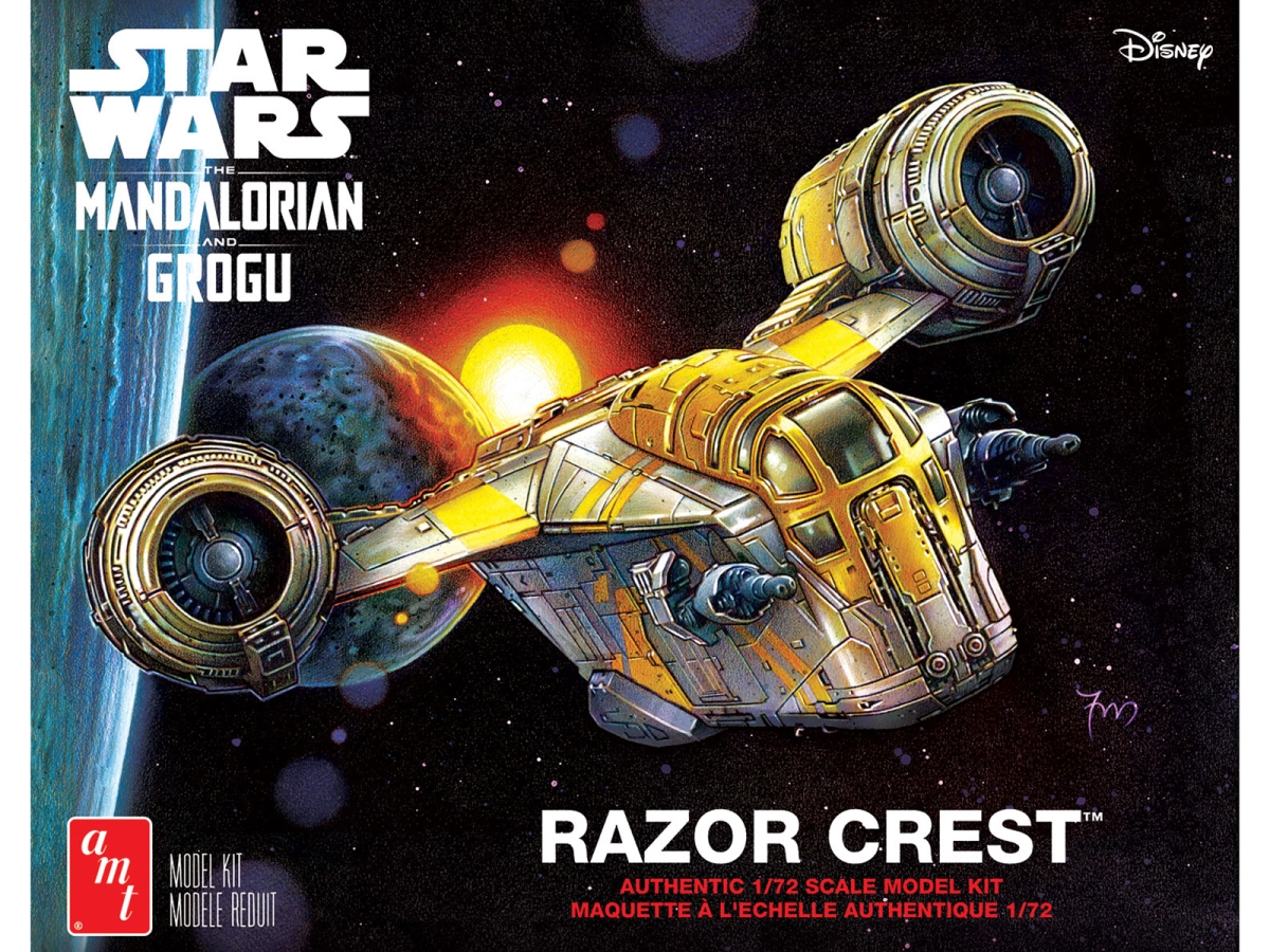 1561M Skill 2 Razor Crest Spaceship Star Wars-The Mandalorian 1-72 Scale Model Kit