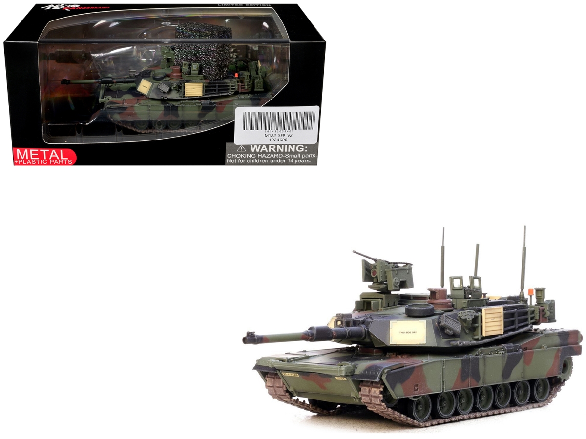 12246PB General Dynamics M1A2 SEP V2 Abrams 2nd Infantry Division South Korea United States Army 1-72 Scale Diecast Model Tank