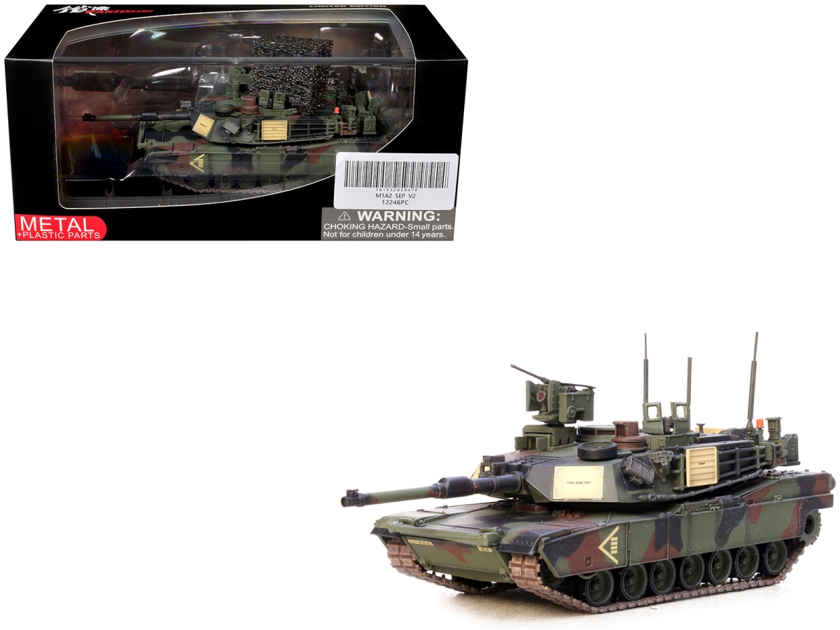 12246PC General Dynamics M1A2 SEP V2 Abrams 1st Cavalry Division Germany United States Army 1-72 Scale Diecast Model Tank