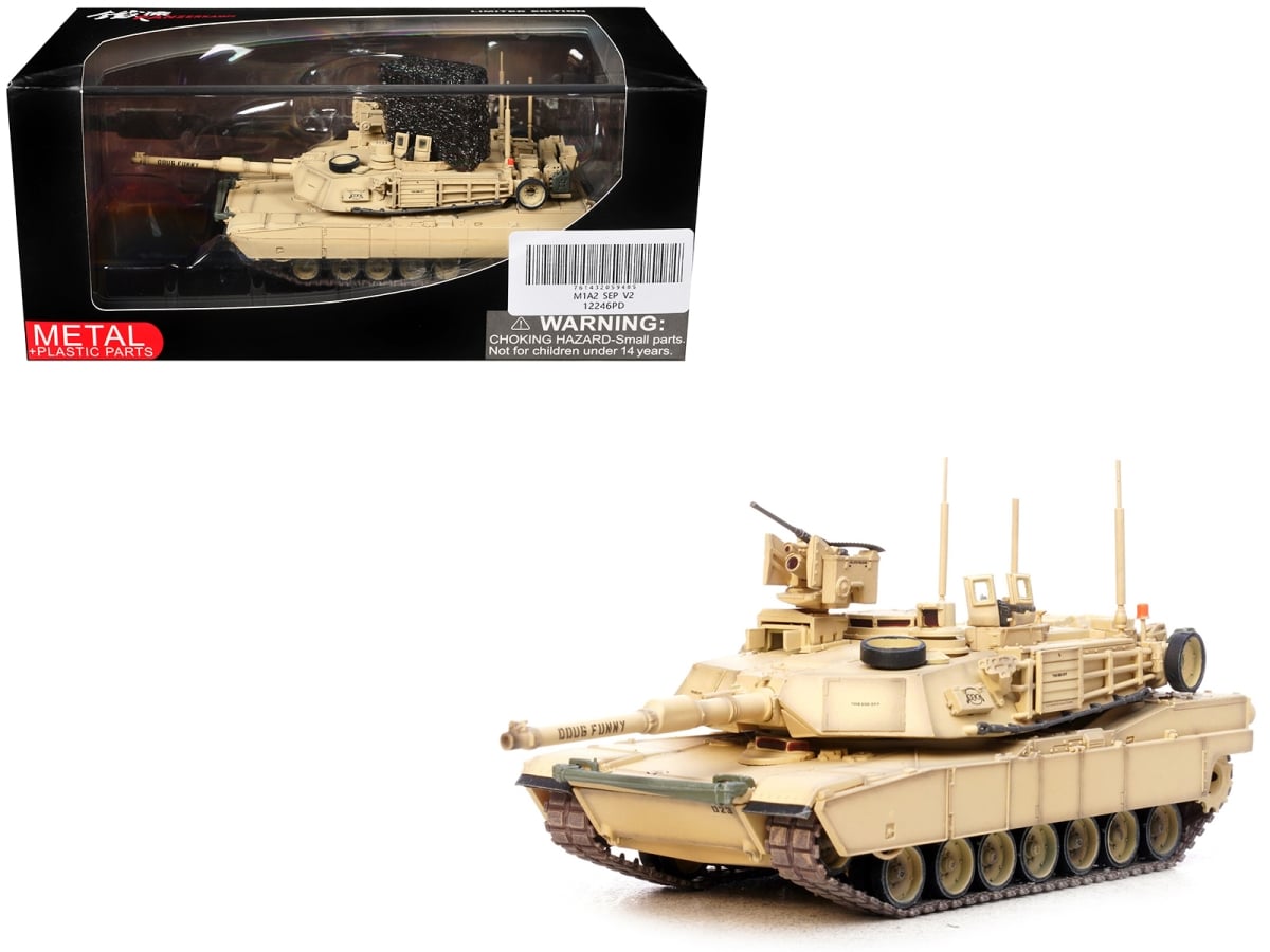12246PD General Dynamics M1A2 SEP V2 Abrams 3rd Infantry Division United States Army 1-72 Scale Diecast Model Tank