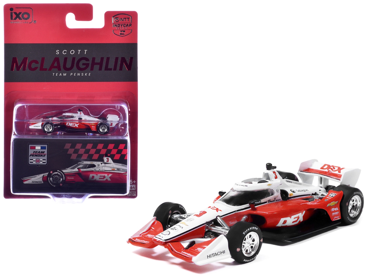 IND64036 Dallara No.3 Scott McLaughlin DEX Team Penske Road Course Configuration NTT Series 2026 1-64 Scale Diecast Model IndyCar