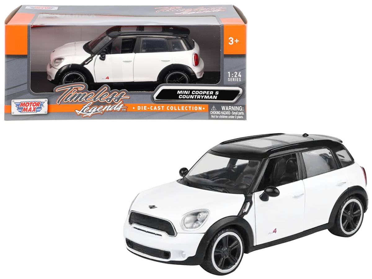 73353w Mini Cooper S Countryman White 1-24 Scale Diecast Model Car