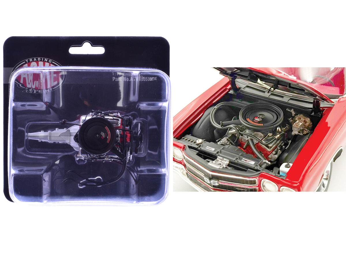 A1805530E 454-LS6 Engine & Transmission Replica from 1970 Chevrolet Chevelle SS 1-18 Scale Model