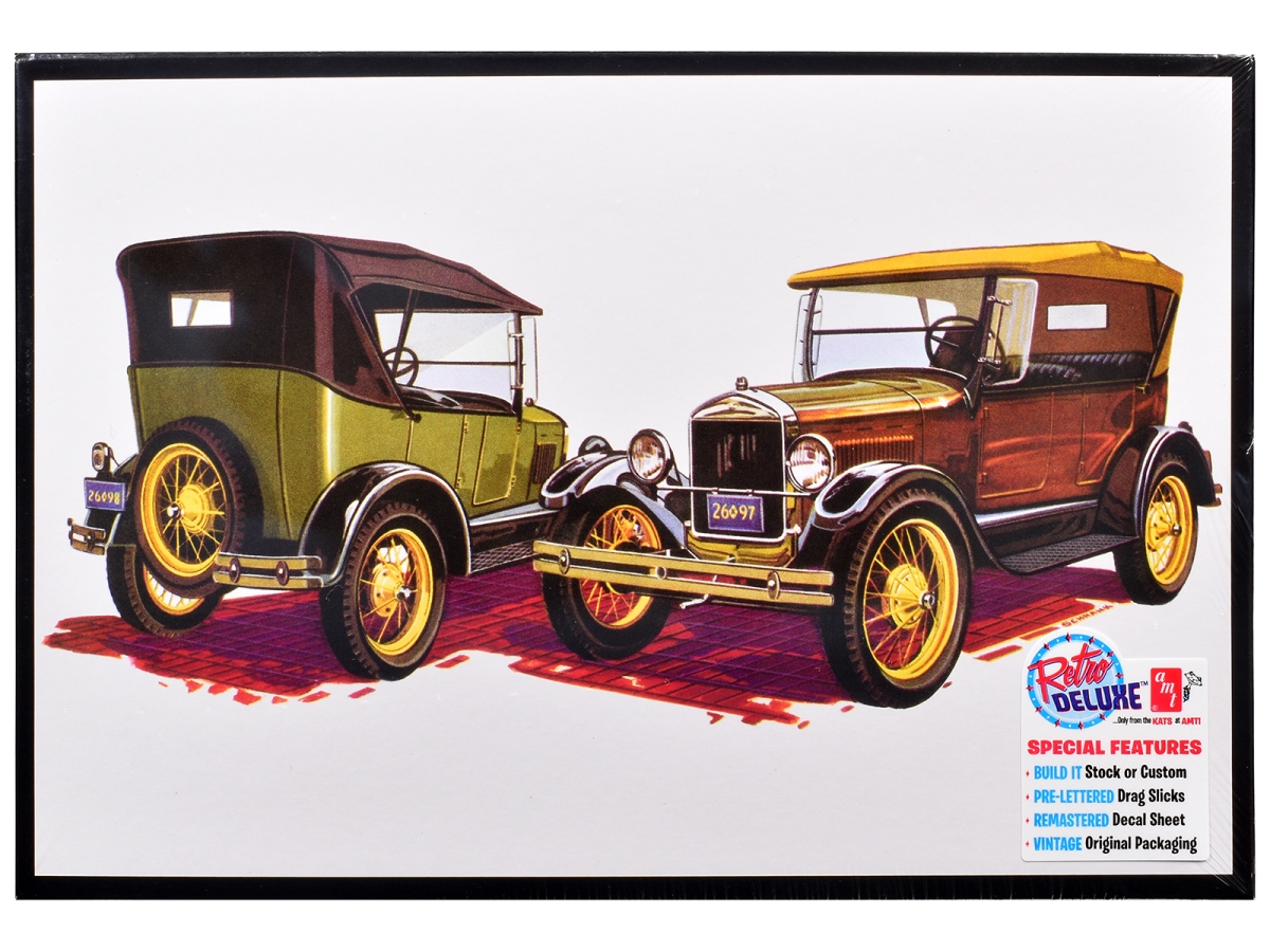 1490 2-in-1 Skill 2 1927 Ford Touring 1-25 Scale Model Car Kit