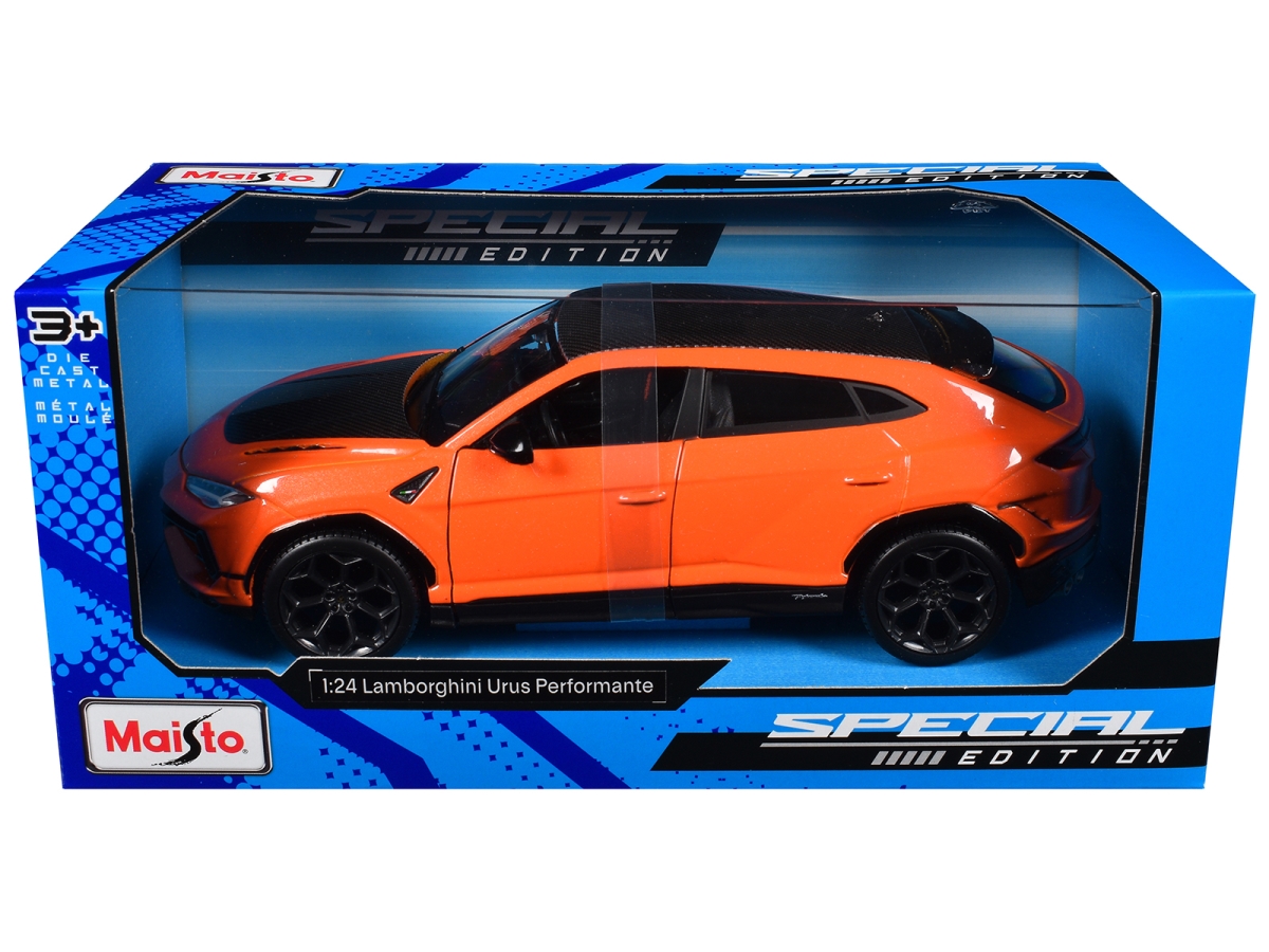 Maisto 32928OR Lamborghini Urus Performance Orange Metallic with Carbon Hood & Top Special Edition Series 1-24 Scale Diecast Model Car