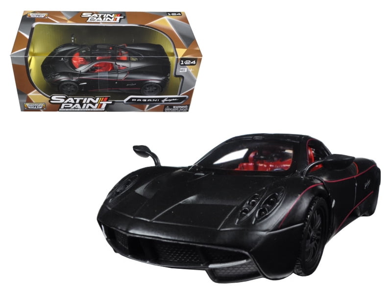 1 by 24 Scale Diecast Pagani Huayra Matt Black Model Car