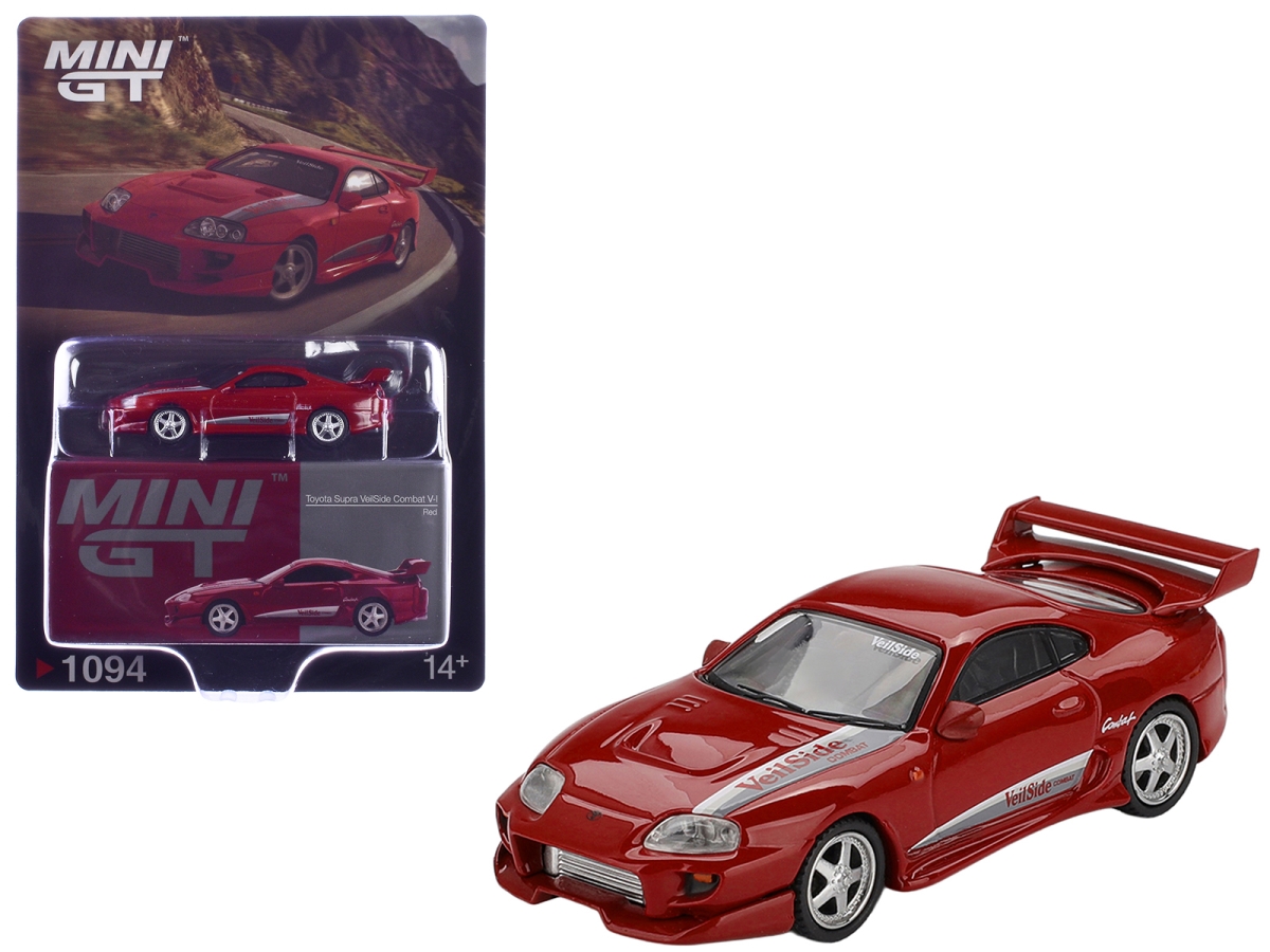 True Scale Miniatures - Toyota Supra "VeilSide Combat V-I" Red Limited Edition 1/64 Diecast Model Car by Mini GT