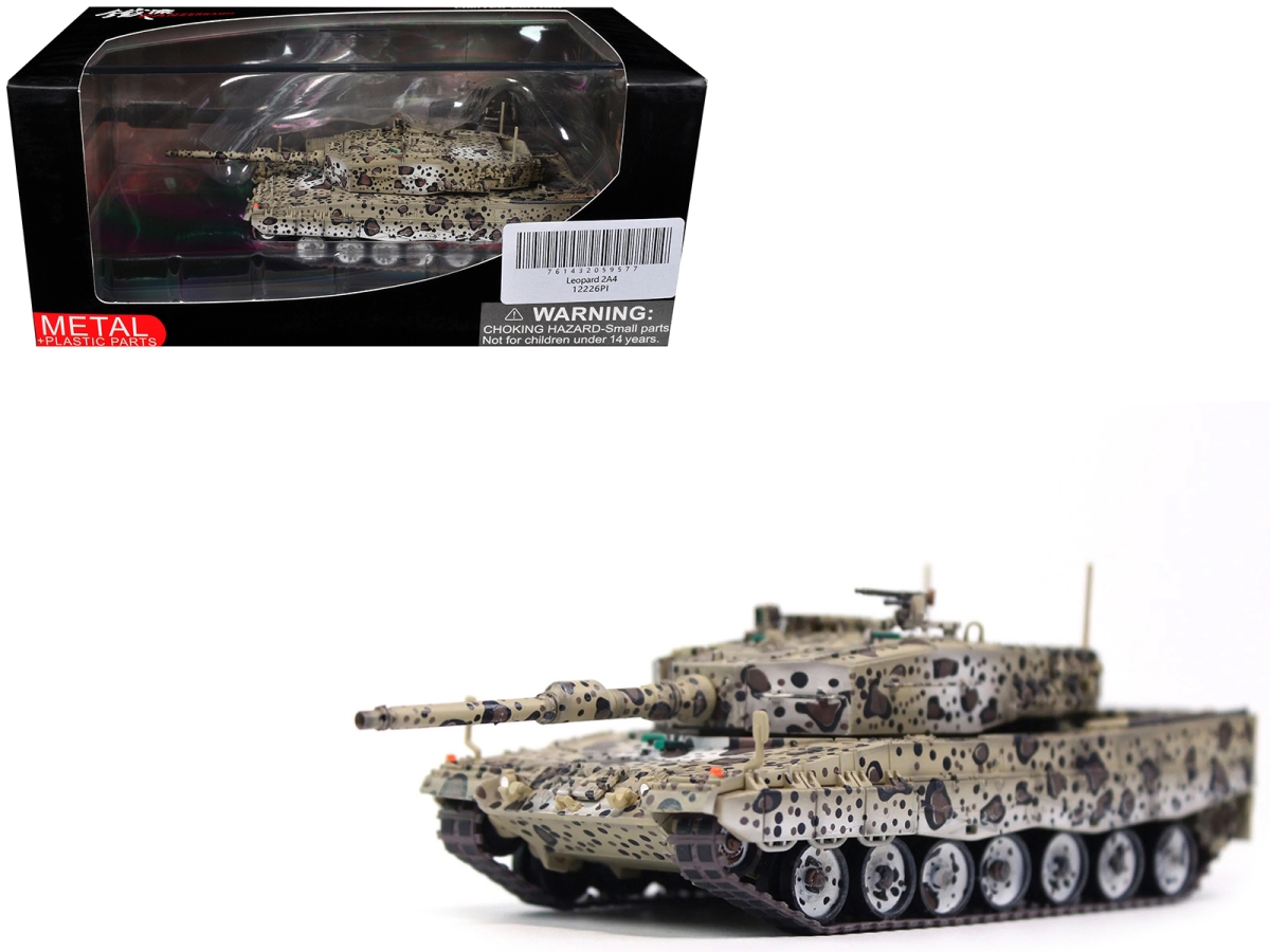 12226PI Leopard 2A4 Main Battle Jaguar Scheme Austrian Army Armor Premium Series 1-72 Scale Diecast Model Tank