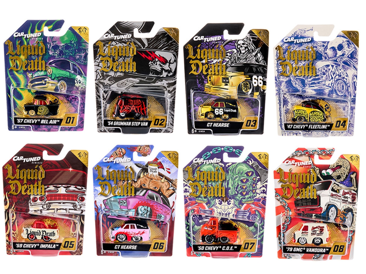 254546 Liquid Death 2026 Series 1 Set Diecast Model Car - 8 Piece