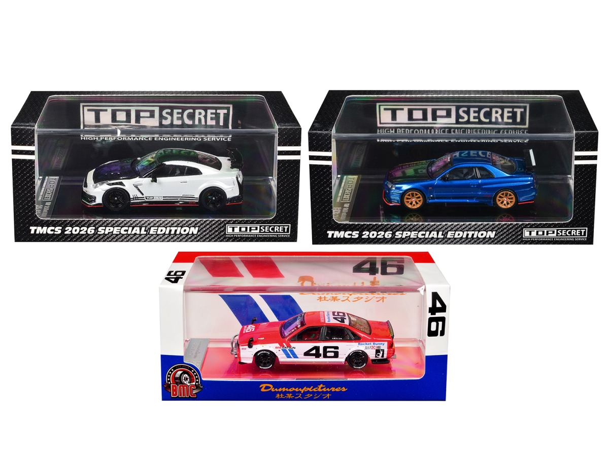 64B0443-501-512 The Show Malaysia 2026 Limited Edition to 680 Piece Worldwide 1-64 Scale Diecast Model Car - Set of 3