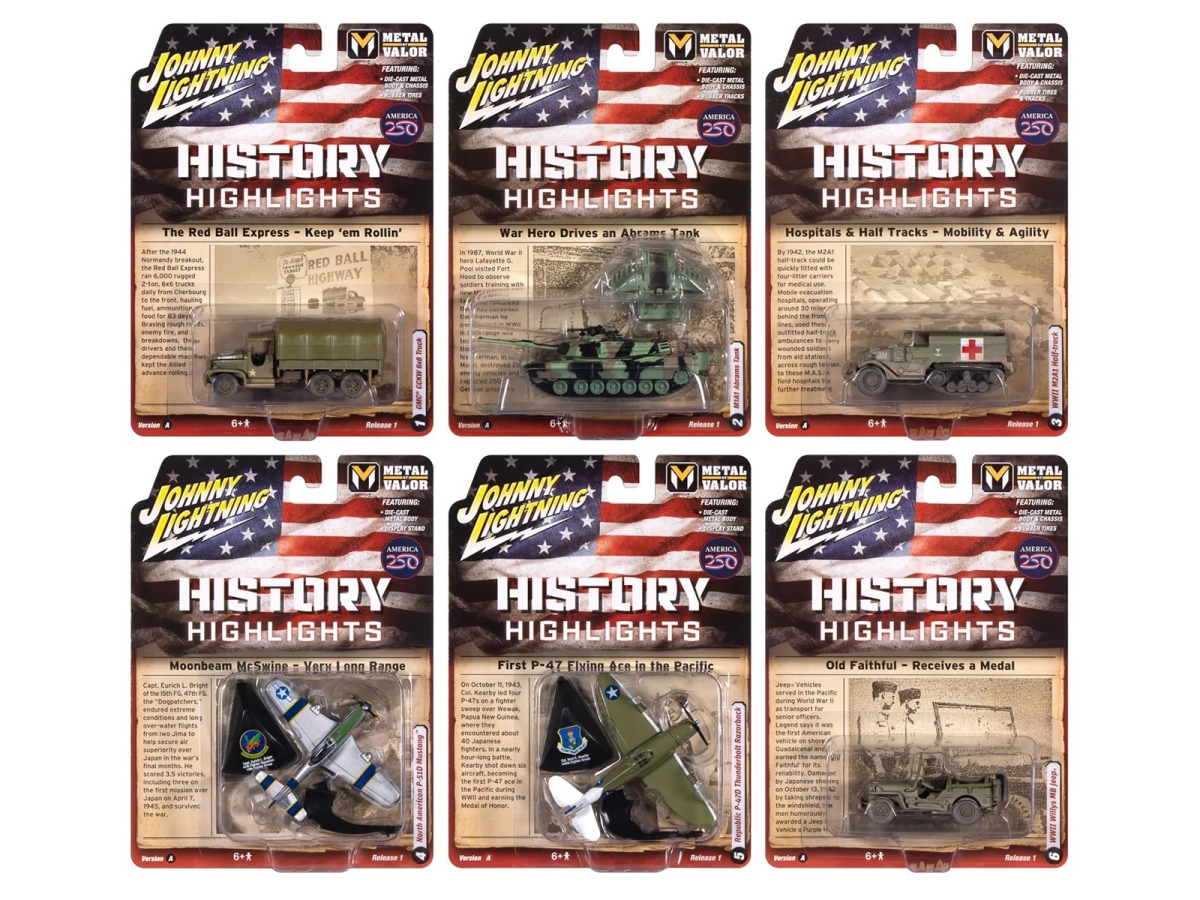 JLML014A Military Set A 2026 Release 1 Limited Edition 1-64 Scale Diecast Model Car - 6 Piece