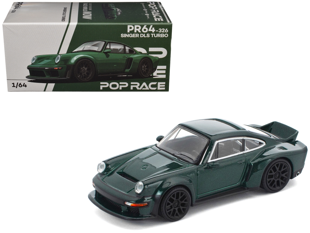 PR640326 Singer DLS Turbo Green Metallic 1-64 Scale Diecast Model Car