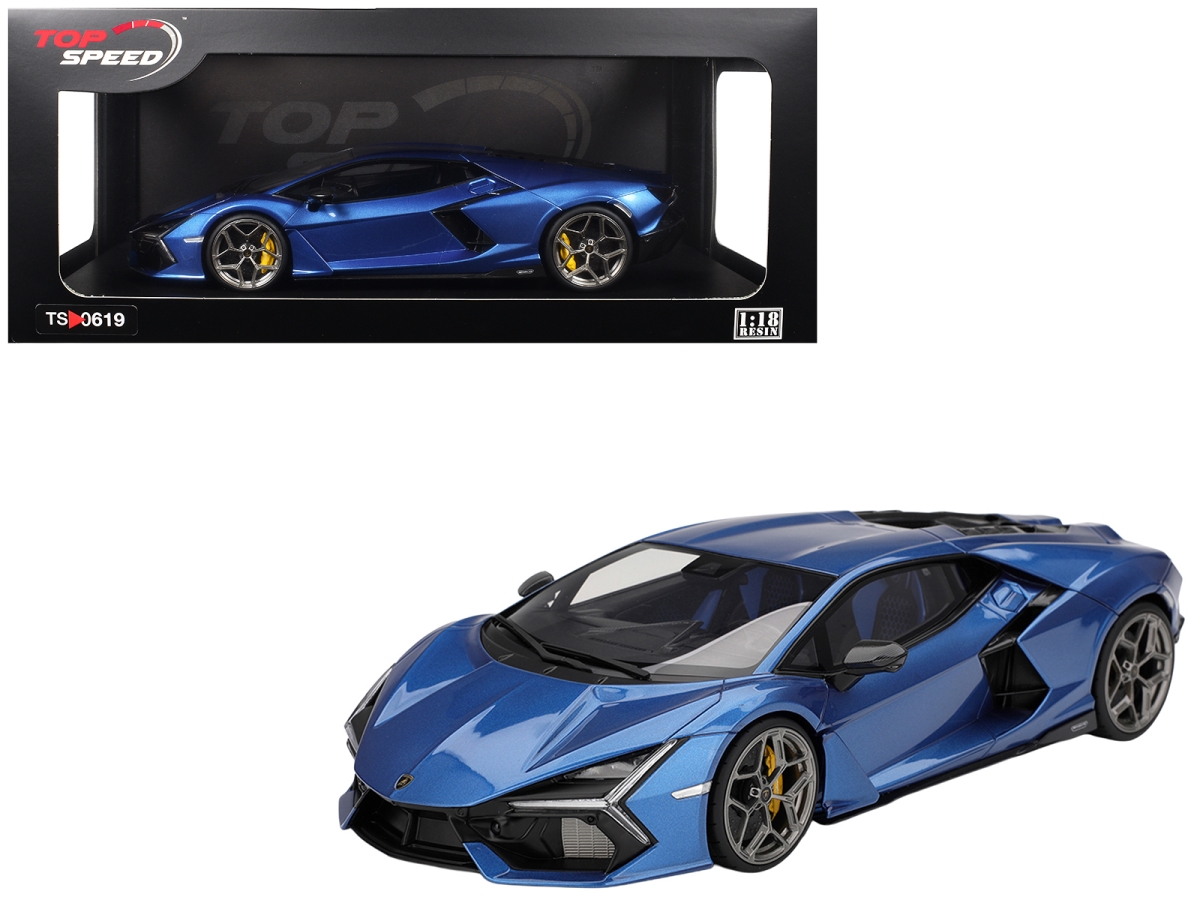 TS0619 Lamborghini Revuelto Blu Eleos Blue Metallic 1-18 Scale Model Car