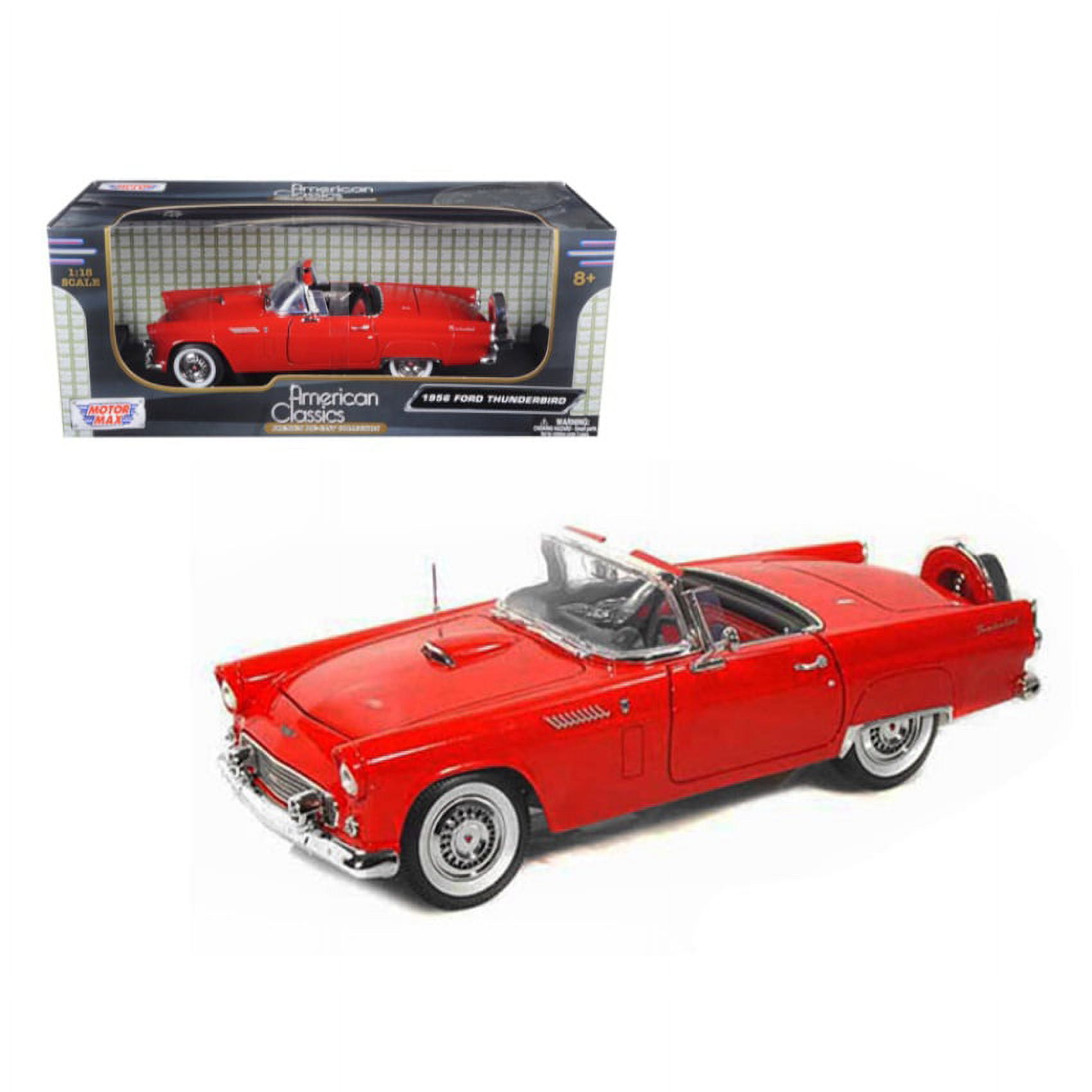 1956 Ford Thunderbird Timeless Classics Diecast Model Car for 1-18 Scale, Black -  Play4Hours, PL63908