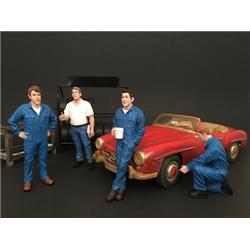 Picture of American Diorama 77493-77494-77495-77496 Mechanics Figure Set for 1 isto 24 Scale Models - 4 Piece