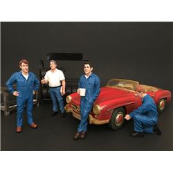 Picture of American Diorama 77443-77444-77445-77446 Mechanics Figure Set for 1 isto 18 Scale Models - 4 Piece