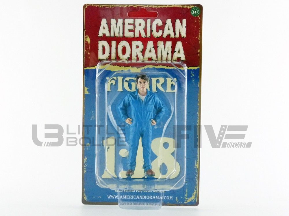 Picture of American Diorama 77444 Mechanic John Inspecting Figure for 1 isto 18 Scale Models