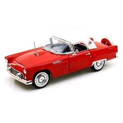 73176r 1 by 18 1956 Ford Thunderbird Hard Top 1 by 18 Diecast Model Car, Red -  MOTORMAX