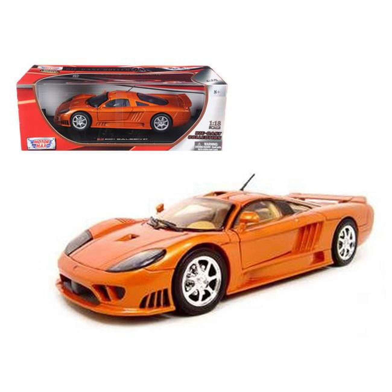 1 by 18 Saleen S7 Copper Diecast Model Car, Orange